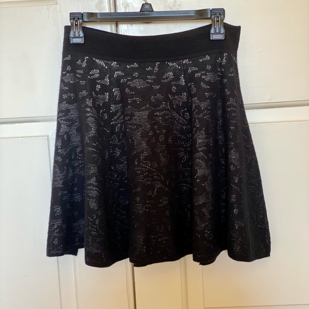 Milly short wool skirt